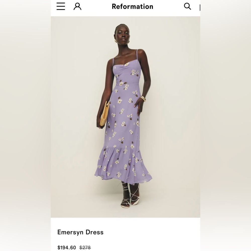 Reformation emersyn dress